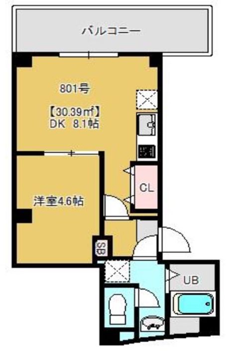 AQUAS Will 浅草の間取り