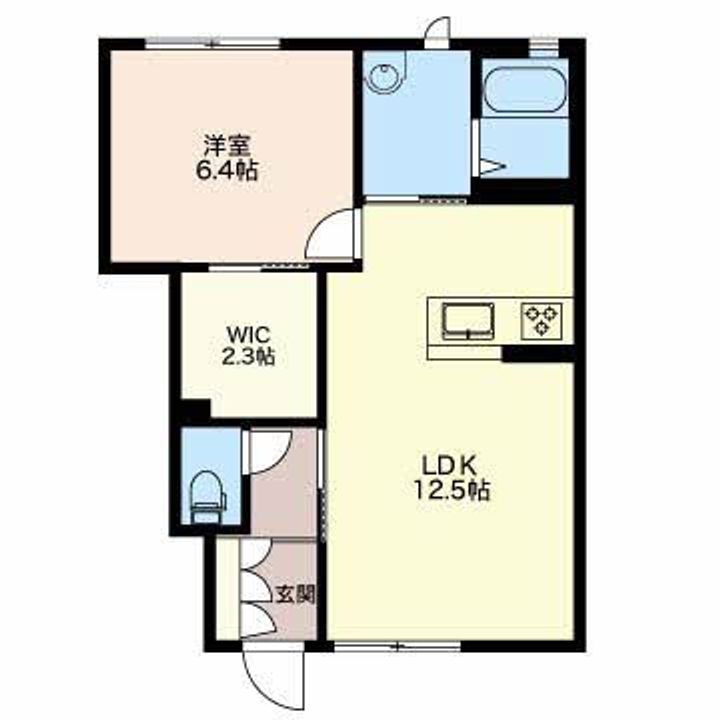 新潟県長岡市摂田屋1(アパート)の賃貸物件の間取り