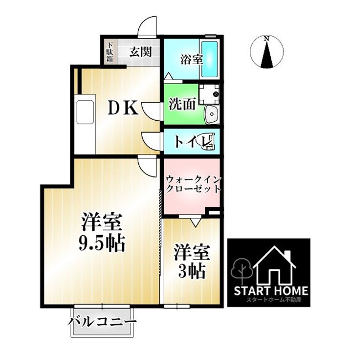 徳島県徳島市川内町大松(アパート)の賃貸物件の間取り