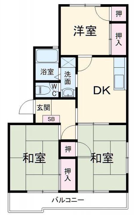 吉沢マンションの間取り