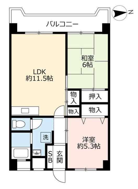 UR日比野の間取り
