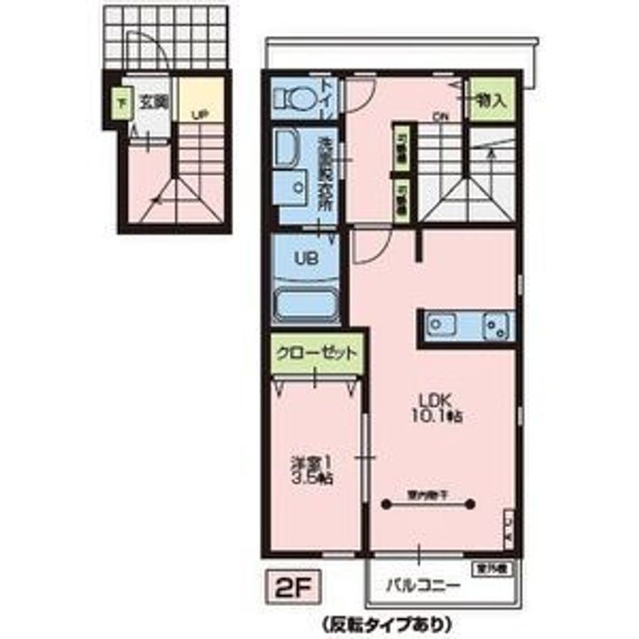 ばっくほーむB棟の間取り