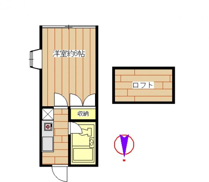 ロジュマン新町IIの間取り