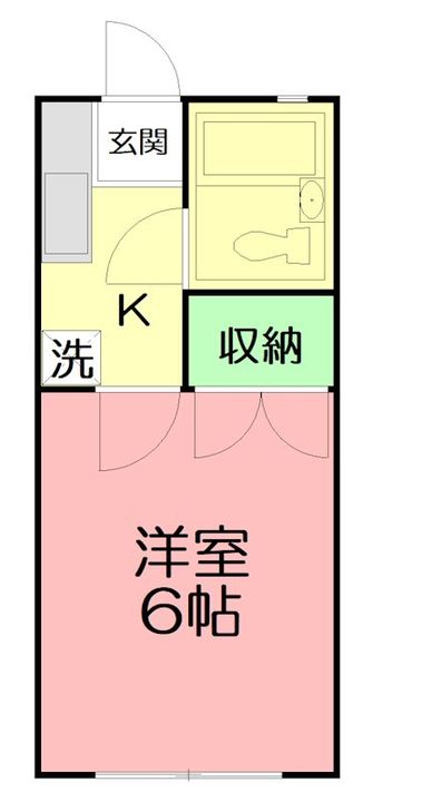 神奈川県厚木市下荻野(アパート)の賃貸物件の間取り