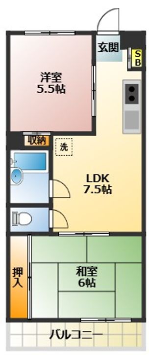 アーバン富士見の間取り