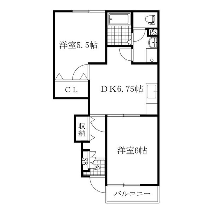 メゾンドールIIの間取り