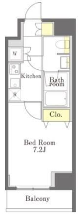 東京都中央区勝どき6(マンション)の賃貸物件の間取り