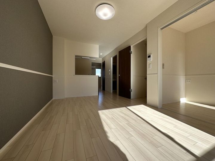 袋原アパート2期新築工事の居間