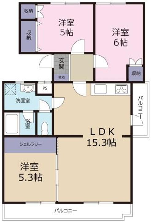 エトワール東吉野の間取り