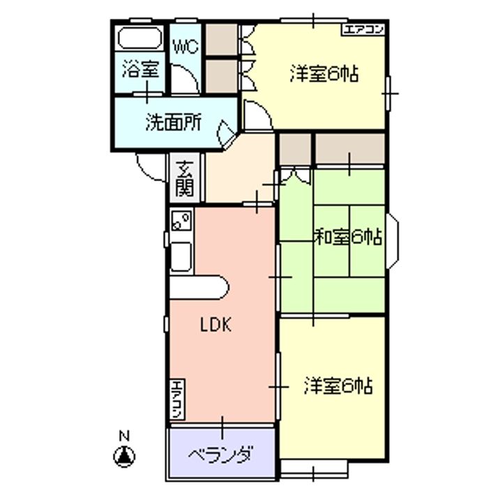 メゾン荒楯の間取り