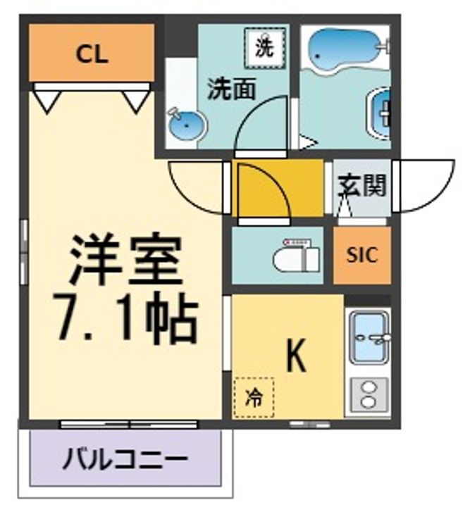 プラージュ武庫川B棟の間取り