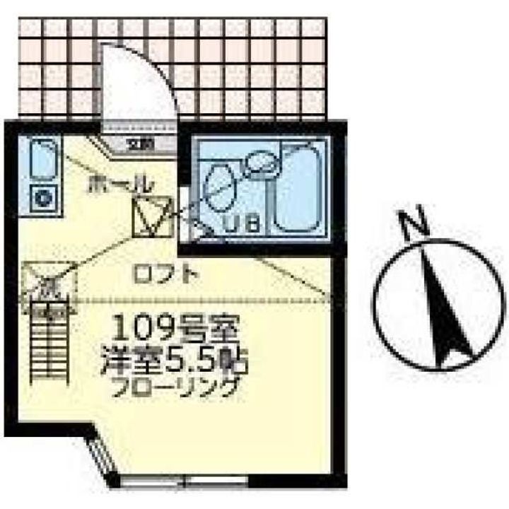 神奈川県横浜市西区境之谷(アパート)の賃貸物件の間取り