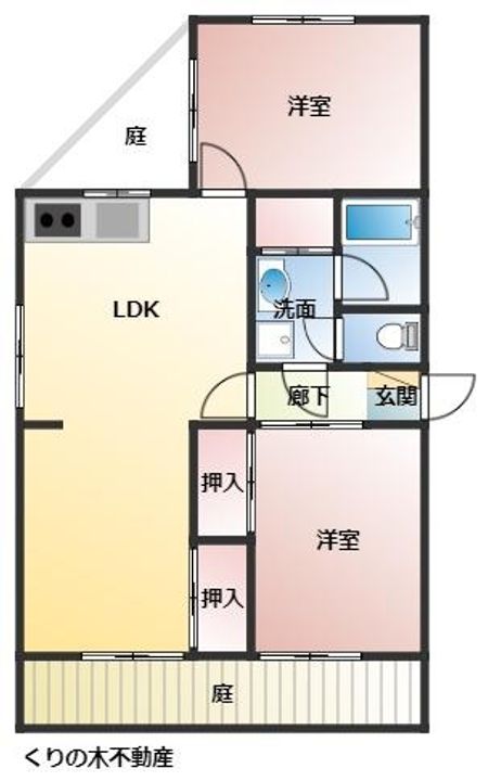 MATSUMOMENT桜井IIの間取り