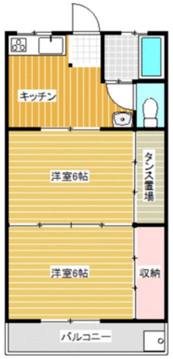 山崎マンションの間取り