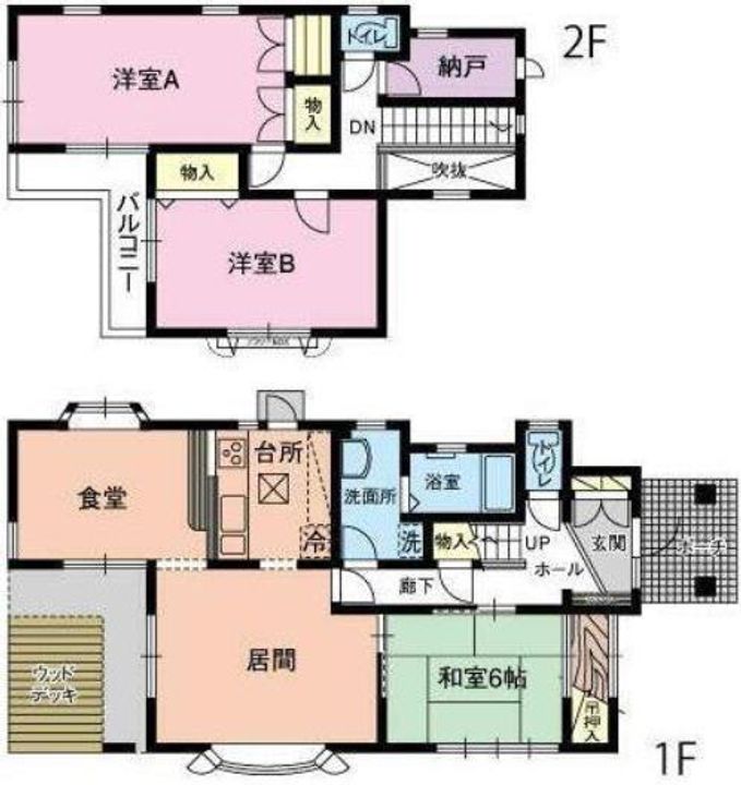 千葉県木更津市畑沢南6(一戸建)の賃貸物件の間取り