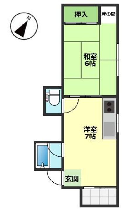 コーポ尾崎の間取り