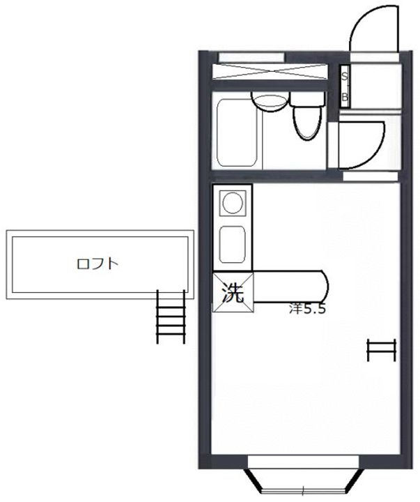 神奈川県平塚市桃浜町(アパート)の賃貸物件の間取り