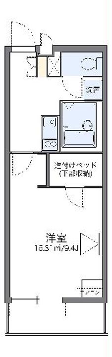 レオパレスルームス北越の間取り