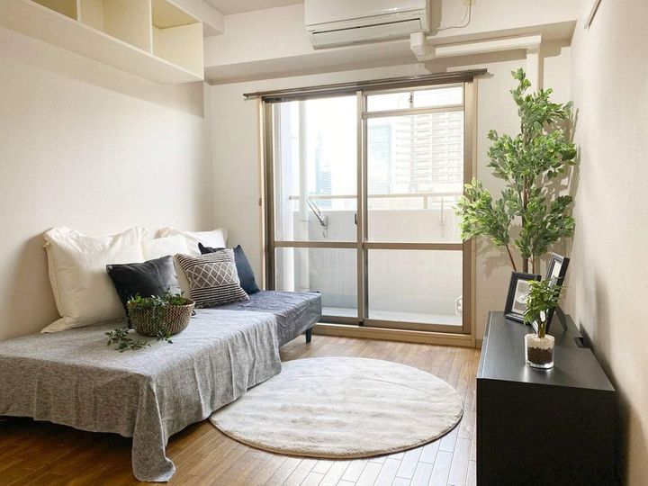 梅田エクセルハイツの居間