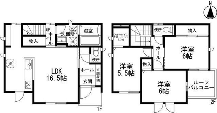 千葉県千葉市緑区おゆみ野中央7(一戸建)の賃貸物件の間取り