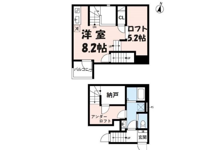 埼玉県さいたま市南区松本1(アパート)の賃貸物件の間取り