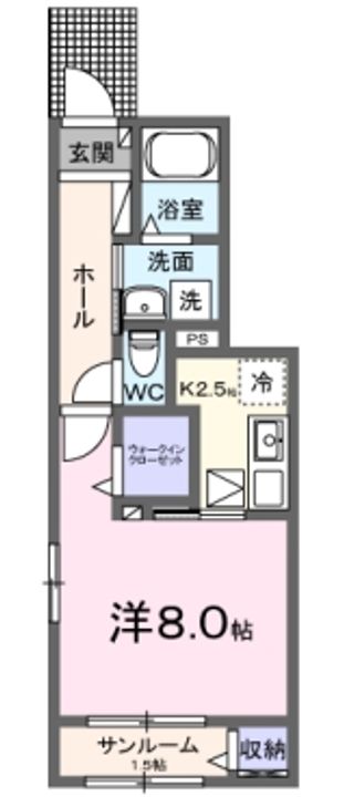 愛知県刈谷市泉田町法知山(アパート)の賃貸物件の間取り