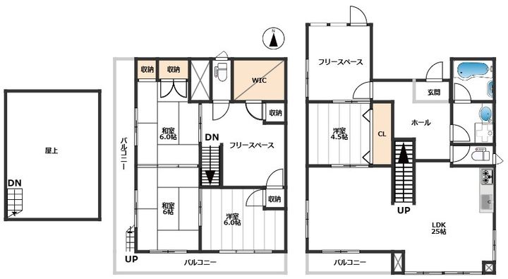シャトレ小川の間取り