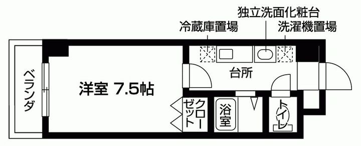 梅田エクセルハイツの間取り