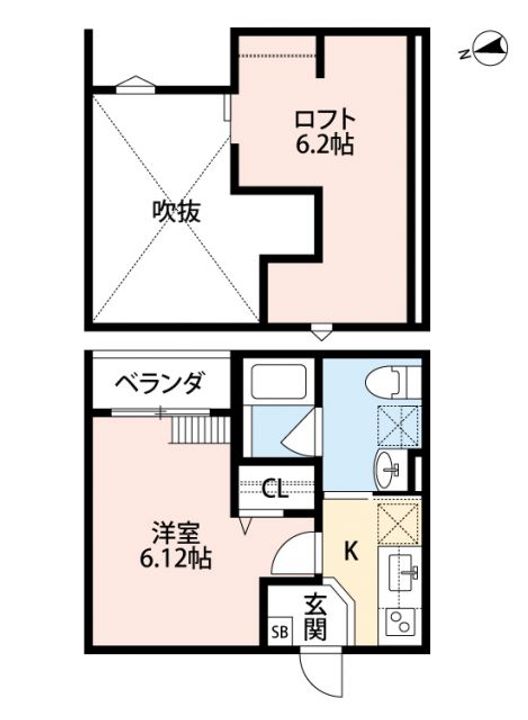 大阪府堺市堺区昭和通2(アパート)の賃貸物件の間取り