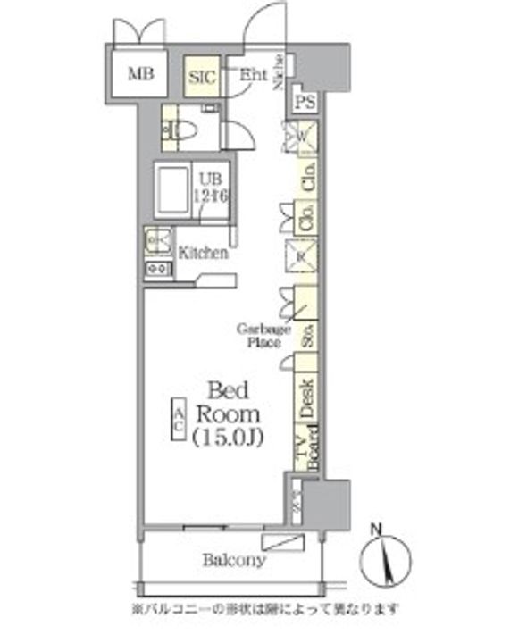 ザ・パークハビオ神楽坂レジデンスSouthの間取り
