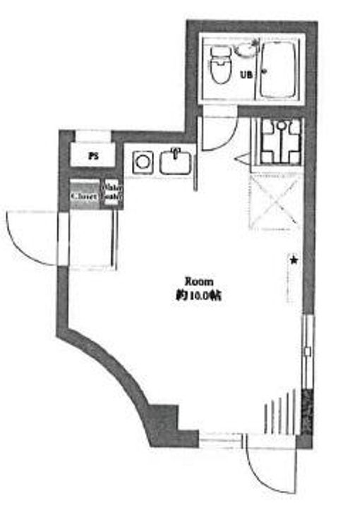 東京都渋谷区本町1(マンション)の賃貸物件の間取り