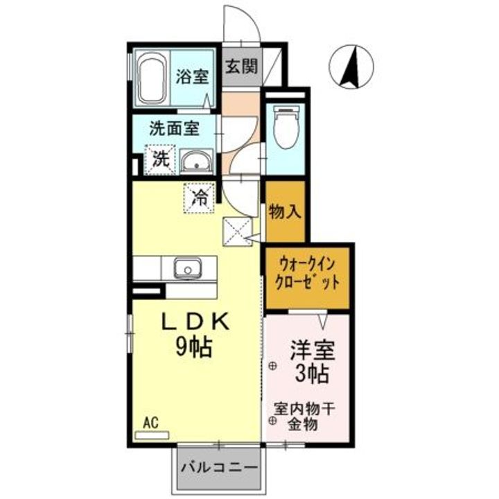 福島県福島市南沢又字松北町1(アパート)の賃貸物件の間取り