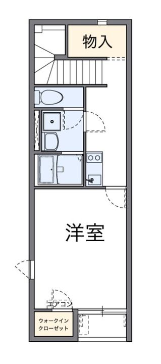 埼玉県越谷市瓦曽根1(アパート)の賃貸物件の間取り
