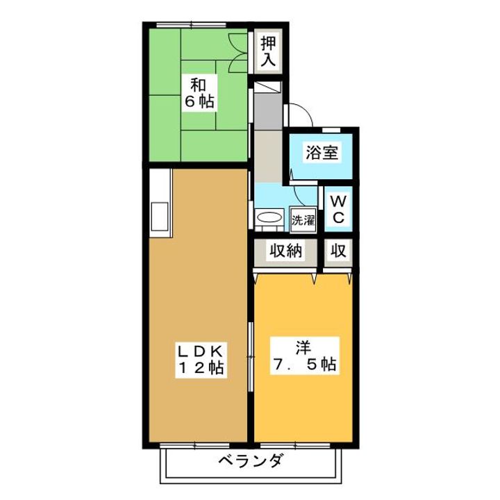 セジュールあさのの間取り