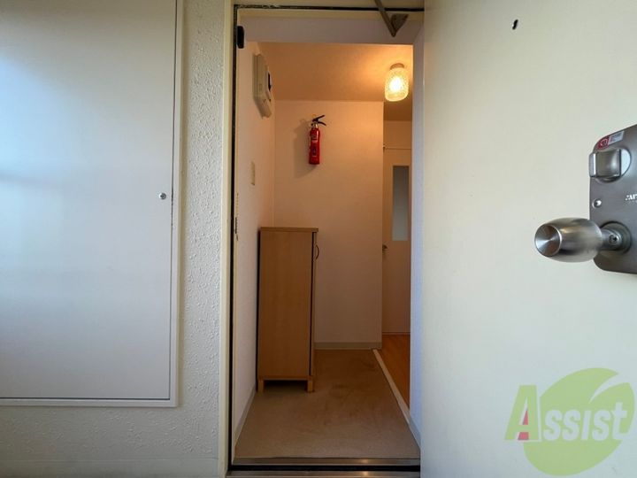 グランドヒルズ北19条の玄関