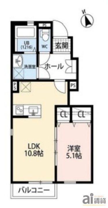 東京都東久留米市南沢1(アパート)の賃貸物件の間取り
