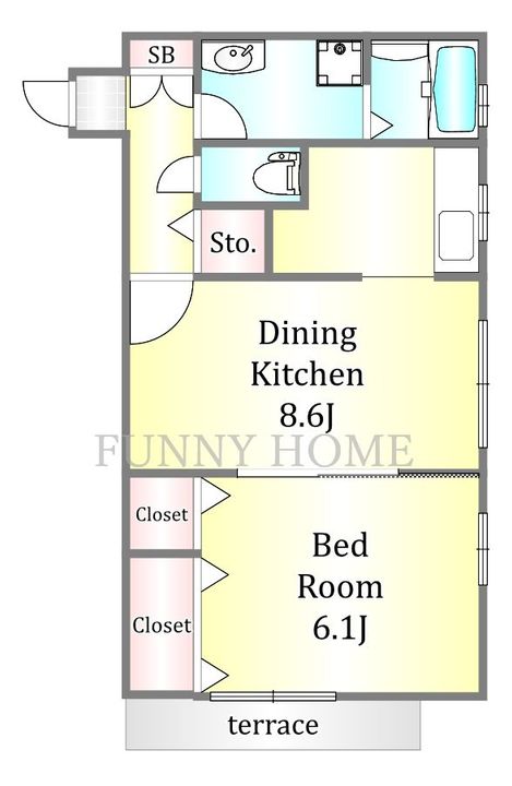 ドエル ハイアンドハイの間取り