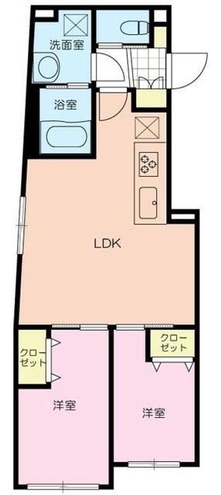 東京都杉並区高井戸東3(マンション)の賃貸物件の間取り