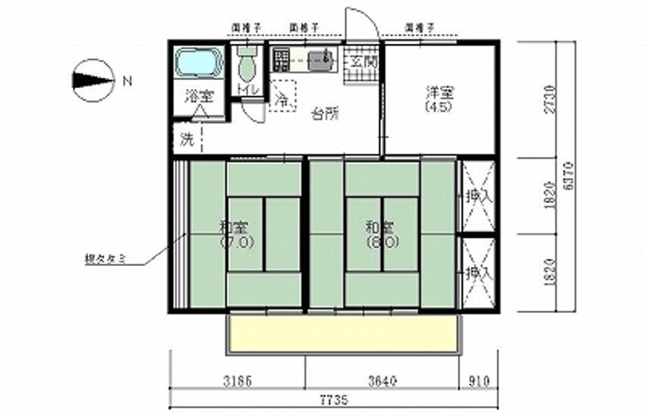 庄司ハイツの間取り