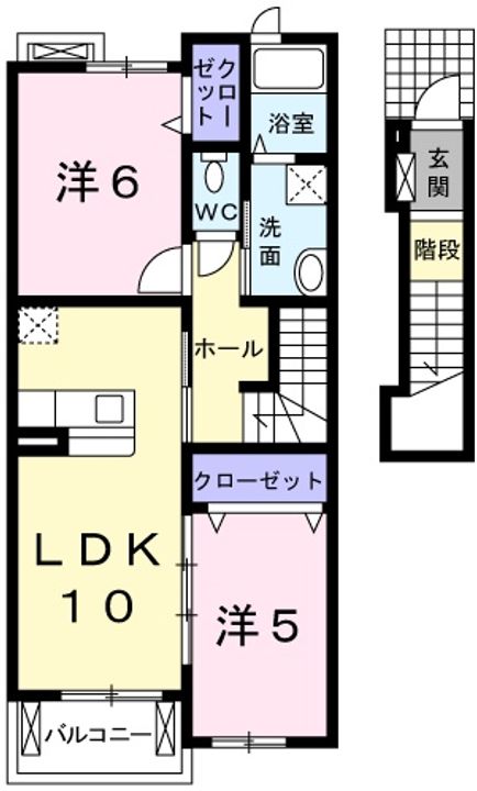 兵庫県加西市北条町北条(アパート)の賃貸物件の間取り