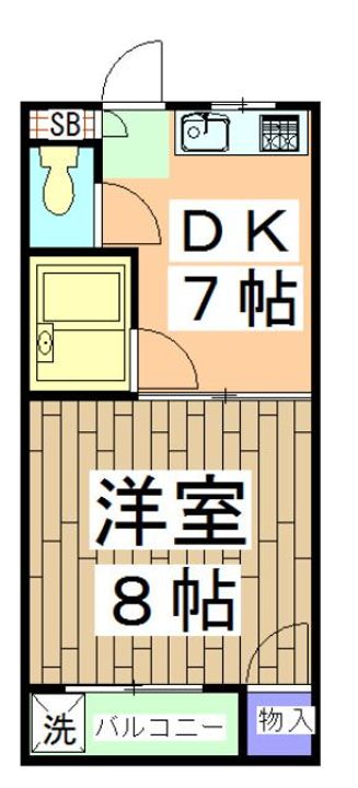 南広ハイツの間取り