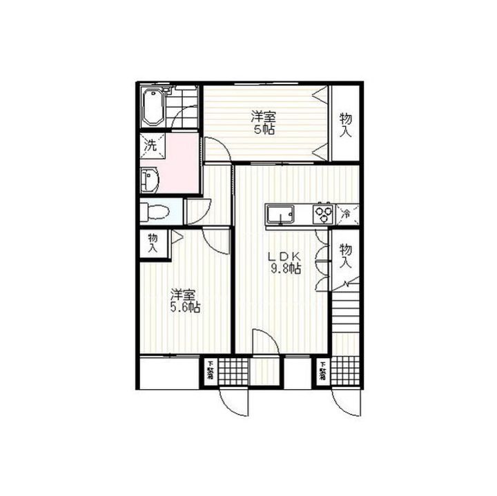 富士見荘の間取り