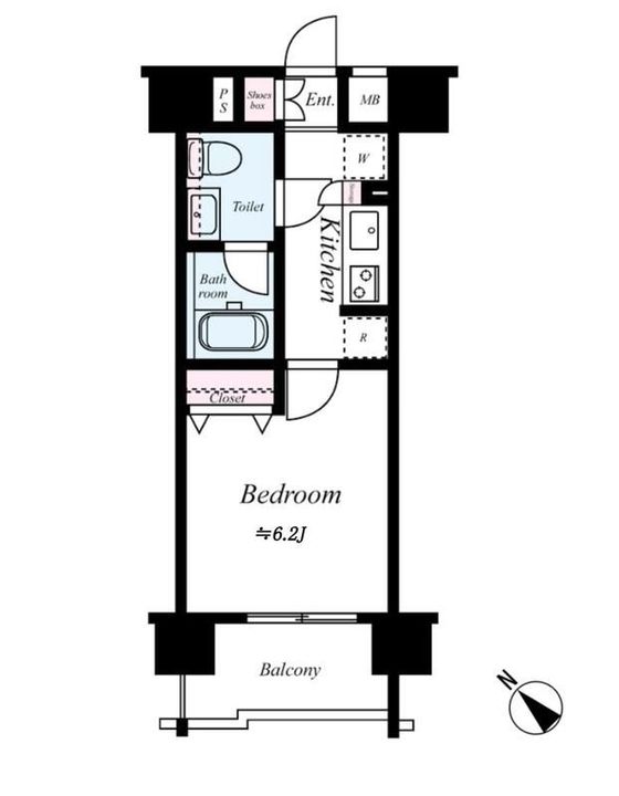 東京都練馬区田柄2(マンション)の賃貸物件の間取り