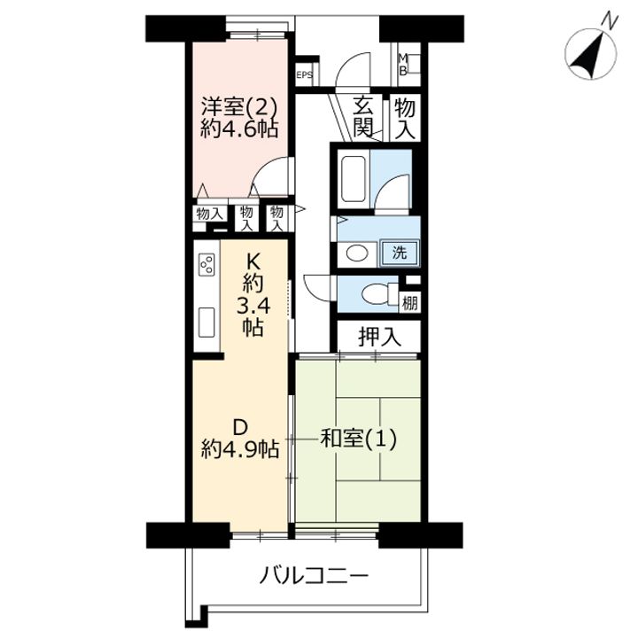 UR鶴ヶ丘の間取り