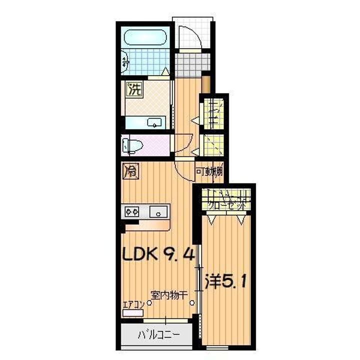 Sky City Yahaba IIの間取り