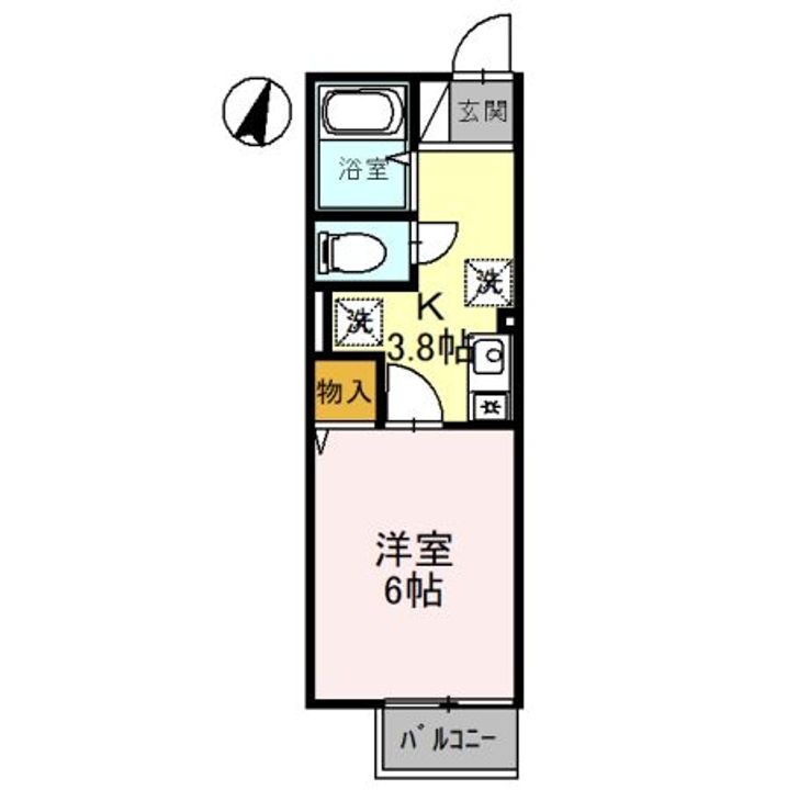 兵庫県西脇市和田町(アパート)の賃貸物件の間取り