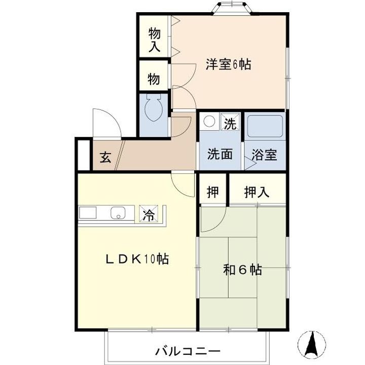 ネオ・ウィステリアAの間取り