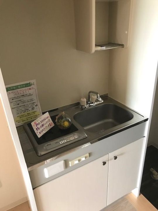 山梨県中巨摩郡昭和町清水新居(マンション)の賃貸物件のキッチン