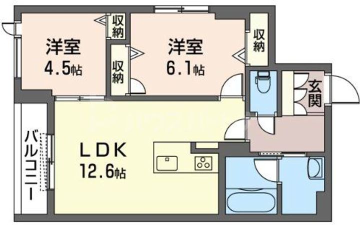 エムアトリエールの間取り