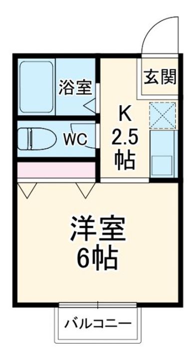 ヒルテラス湘南Aの間取り